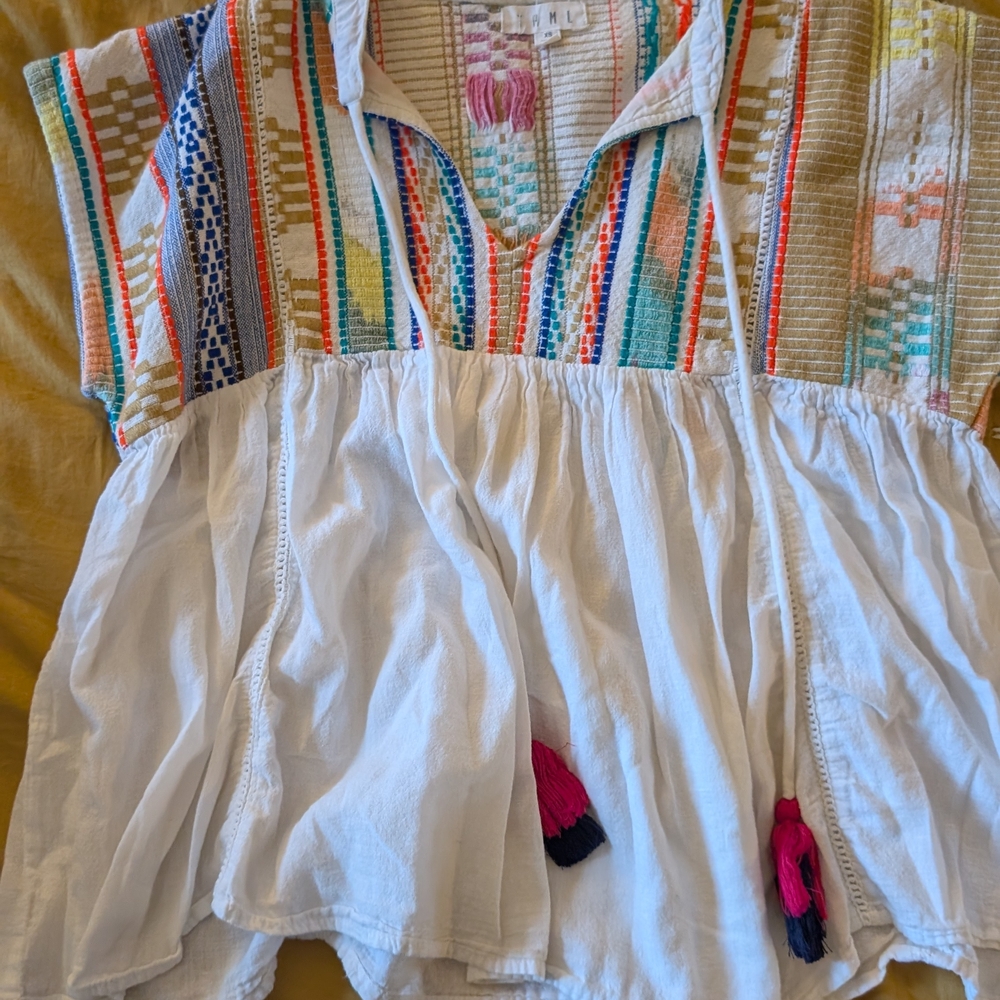 THML Multicolor Embroidered Kids Blouse